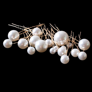 Large Ivory Pearl Hair Pin Collection