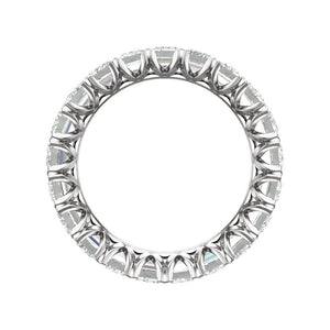 5 And 1/3 CT Lab-Grown Diamond Eternity Band In Solid 14K White Gold
