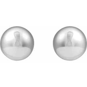 14K Yellow Gold 18 mm Electroform Dome Earrings