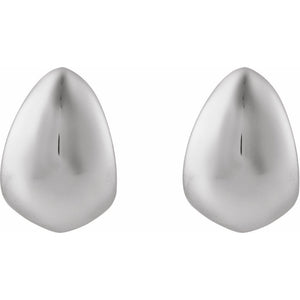 Sterling Silver 22.5 mm Electroform Teardrop Earrings