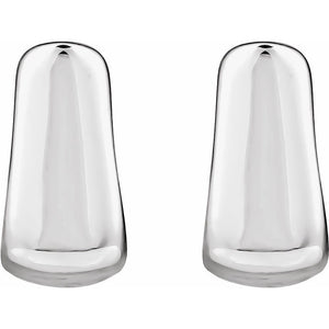 Sterling Silver 16.7 mm Electroform Square Hoop Earrings