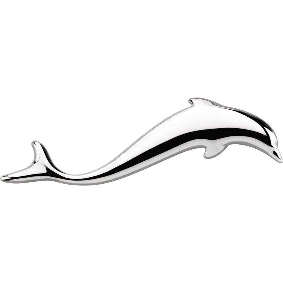 Large Dolphin Brooch | Pendant In Solid 14K Yellow Gold