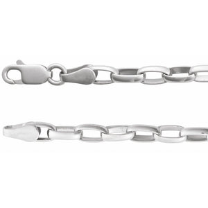 3.9 mm Puffy Cable Chain Statement Bracelet In Solid 18K Gold Vermeil