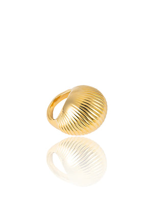 XL Croissant Ring In 18K Yellow Gold