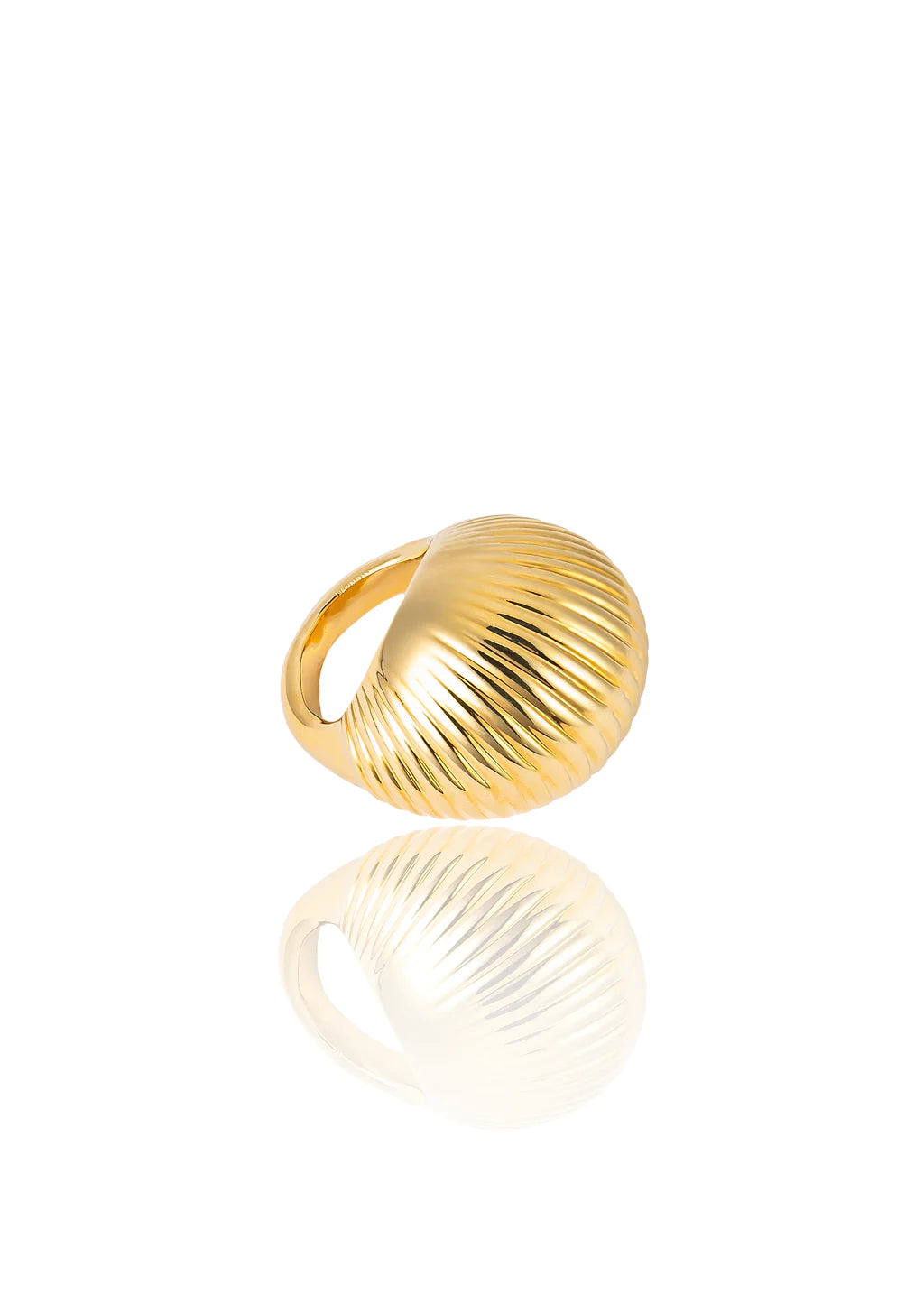 XL Croissant Ring In 18K Yellow Gold
