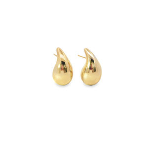 18K Rhodium-Filled XL Tear Drop Earrings