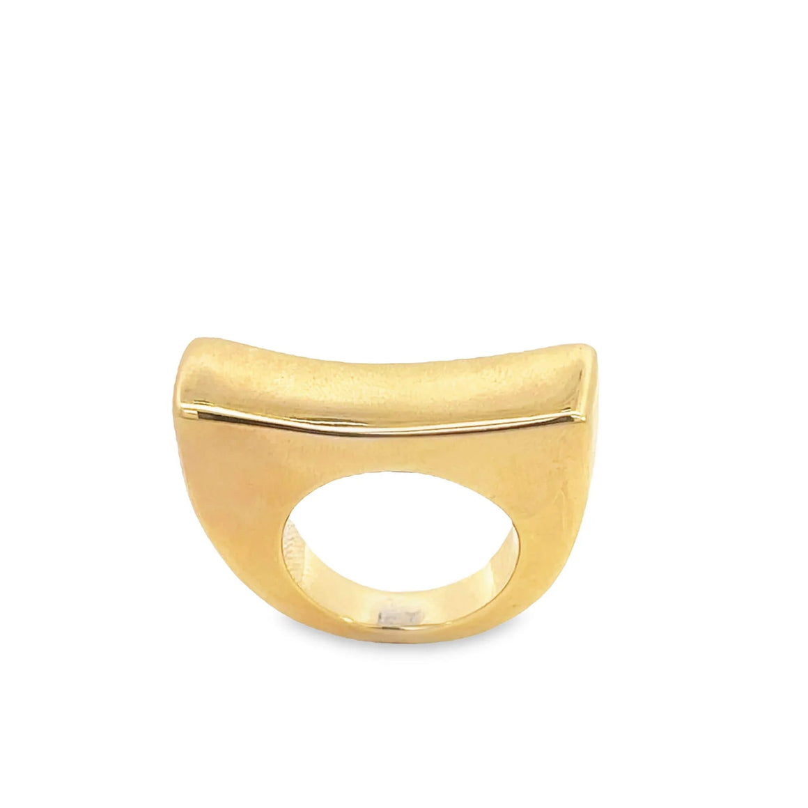 XL Sculptural Dome Ring In 18K Yellow Gold