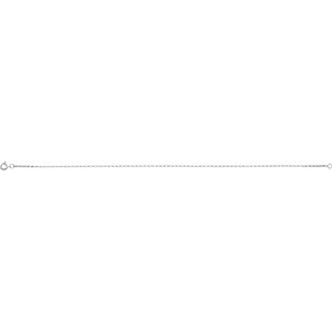 14K Yellow Gold 1.1mm Rolo Chain Link Bracelet