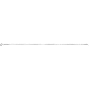 14K Yellow Gold 1.1mm Rolo Chain Link Necklace
