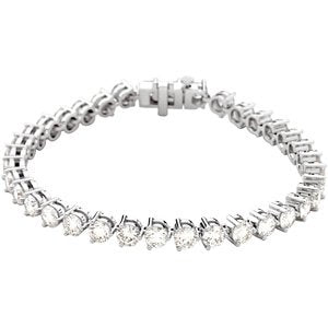 Endless Diamonds 18K Gold 12 Carat Diamond Tennis Bracelet