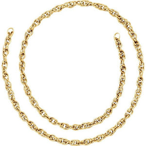 14K Yellow Gold-Filled 2.3mm Rope Chain Necklace