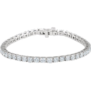 Endless Diamonds 18K Gold 7 Carat Diamond Tennis Bracelet