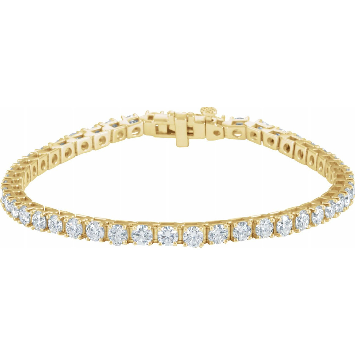 Endless Diamonds 18K Gold 7 Carat Diamond Tennis Bracelet