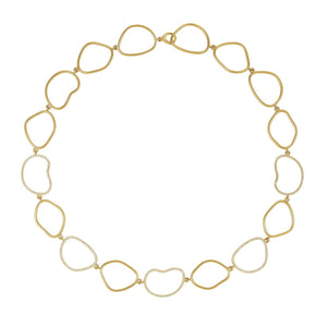 14K Yellow Gold 1 1/3 CTW Diamond Silhouette Necklace
