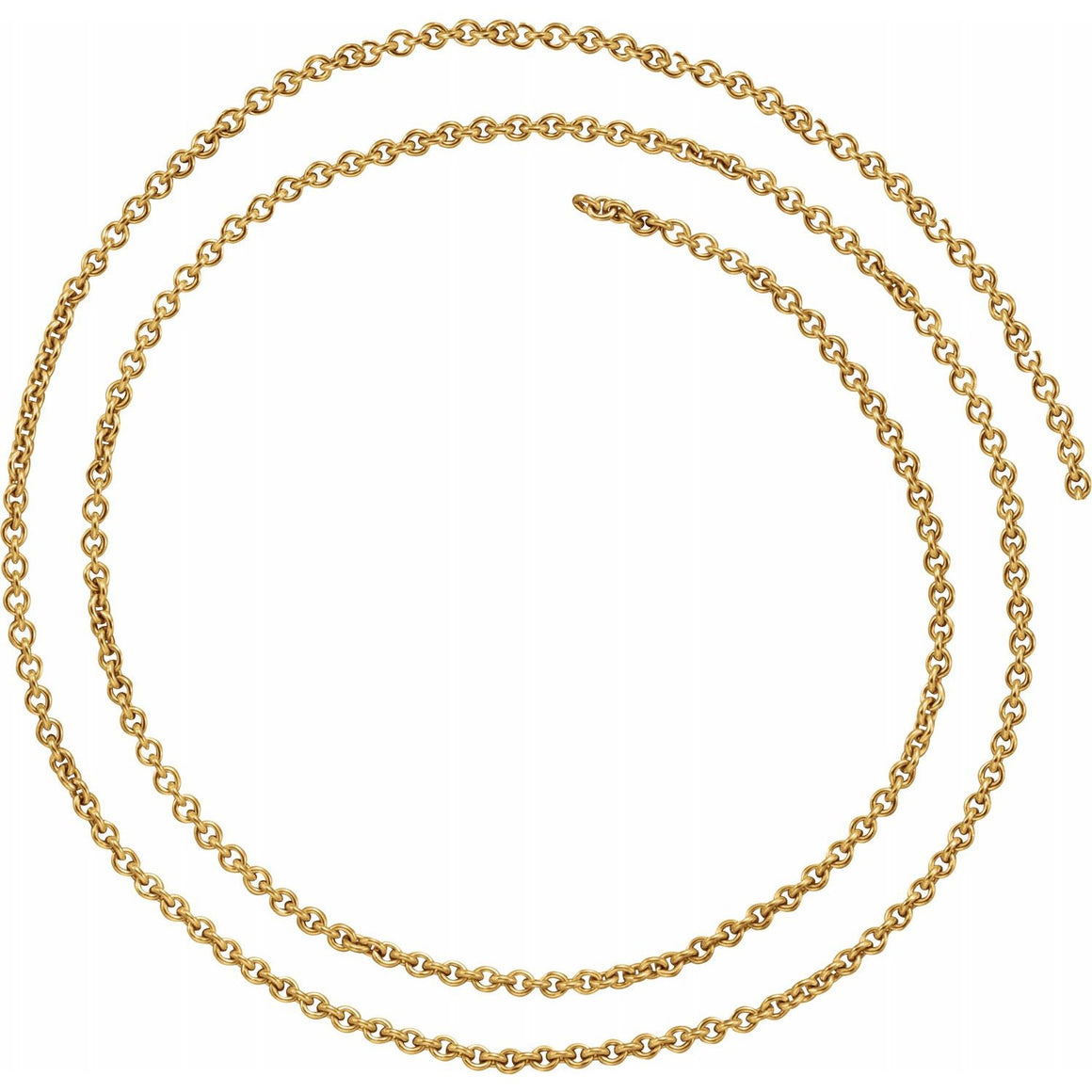 14K Yellow Gold-Filled 2.4 mm Cable Chain Necklace