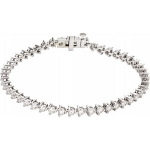 Quarante Huit 48 Stone White 4 And 3/4 Carat Diamond Bracelet
