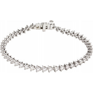 Quarante Huit 48 Stone White 4 And 3/4 Carat Diamond Bracelet