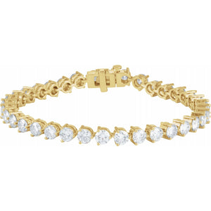Endless Diamonds 18K Gold 12 Carat Diamond Tennis Bracelet