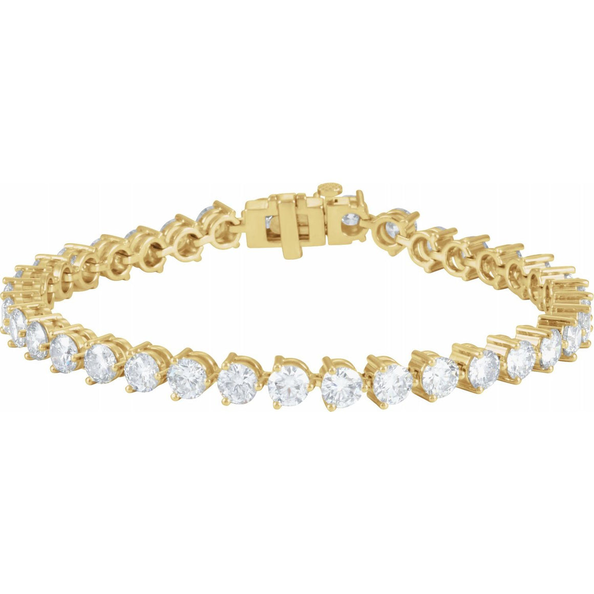 Endless Diamonds 18K Gold 12 Carat Diamond Tennis Bracelet