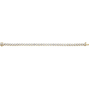 Endless Diamonds 18K Gold 12 Carat Diamond Tennis Bracelet