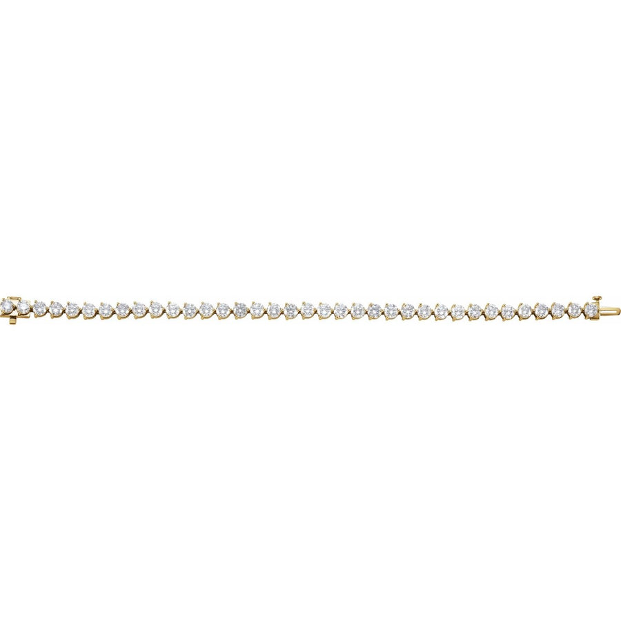 Endless Diamonds 18K Gold 12 Carat Diamond Tennis Bracelet