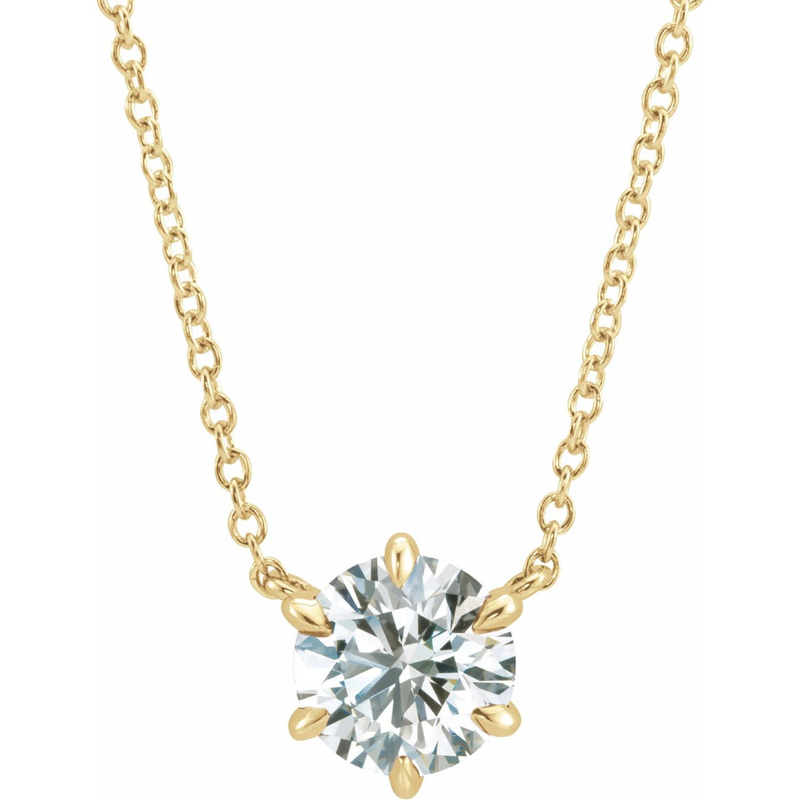 Design Your Own Diamond Or Gemstone Solitaire Necklace