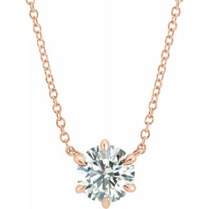 Design Your Own Diamond Or Gemstone Solitaire Necklace