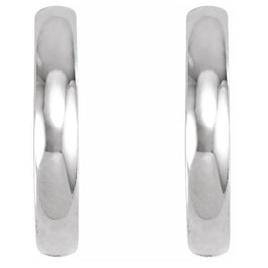 Platinum 17.5 mm Hoop Earrings