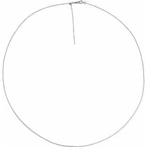 Jean Joaillerie Minimalist 1mm Cable Chain Threader Necklace In Sterling Silver