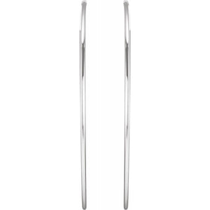 Sterling Silver 75 mm Endless Hoop Earrings