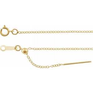 Jean Joaillerie Minimalist 1mm Box Chain Threader Necklace In 14K White Gold