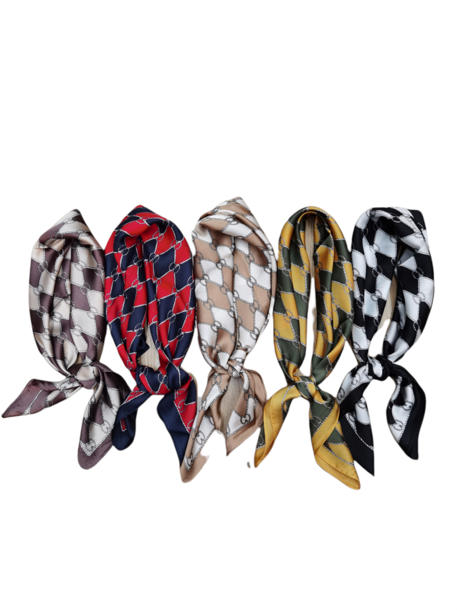 Diamond Marine Silk Scarf