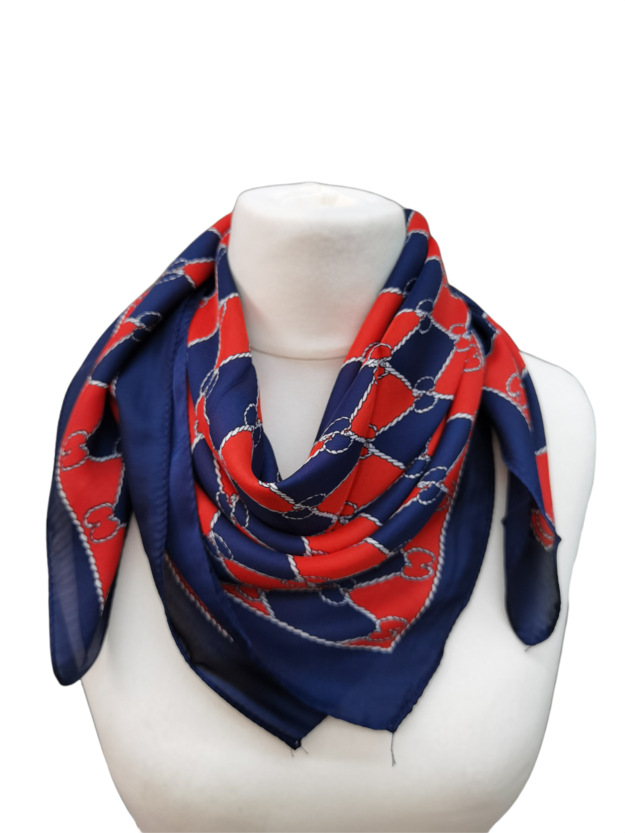 Diamond Marine Silk Scarf