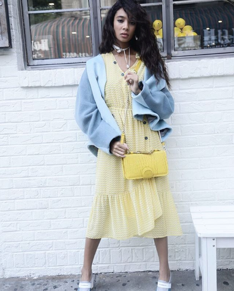 Baroque Freshwater Pearl & Satin Wrap Necklace - Gold