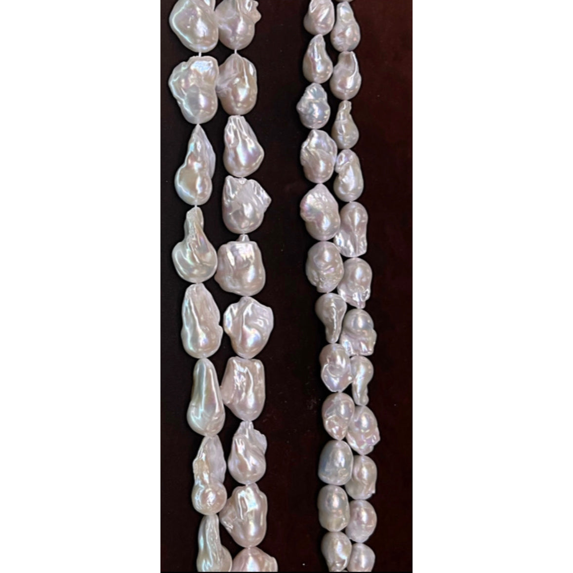 Custom Freshwater Baroque Pearl Design | AAAA Large And XXL White Baroque Freshwater Pearls