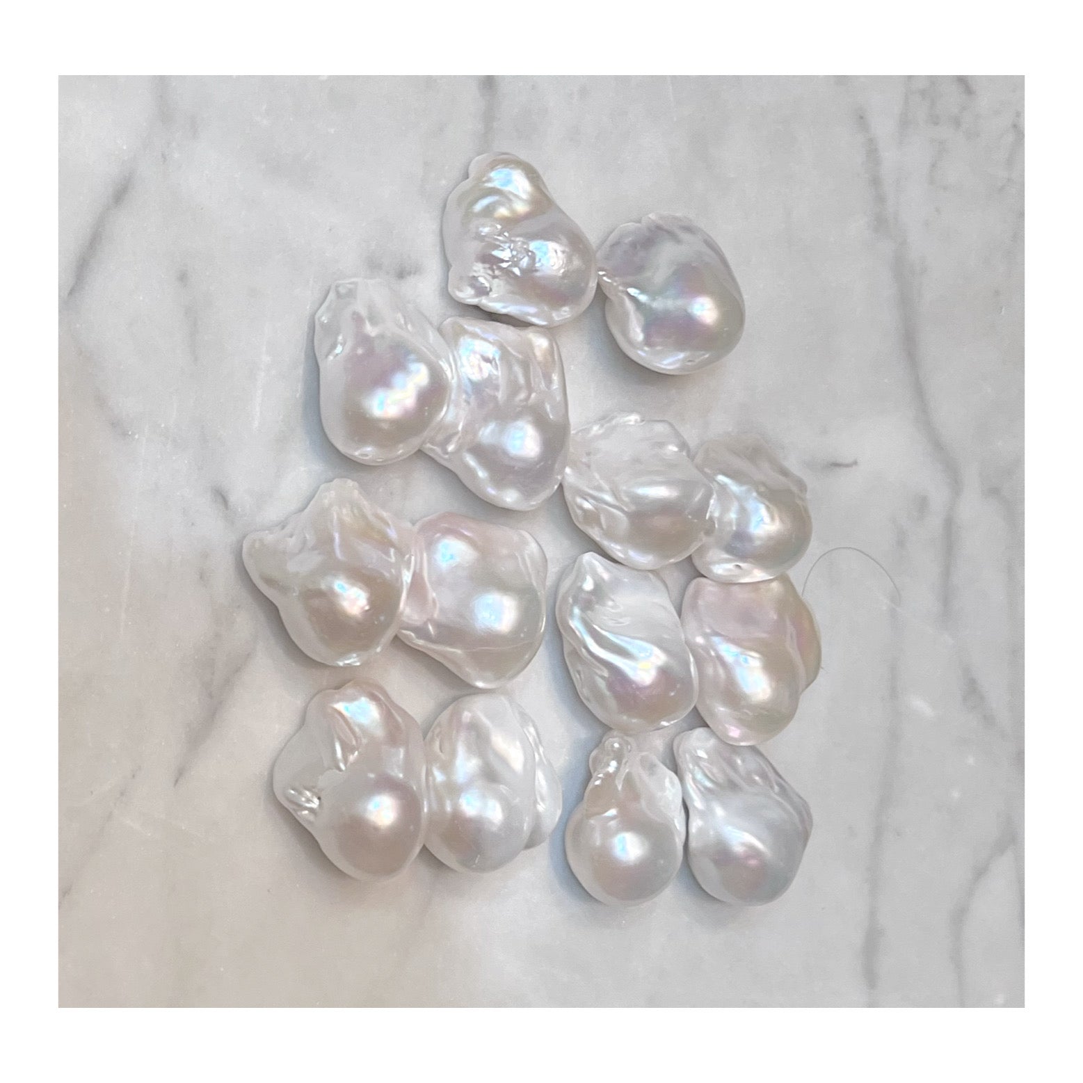 Custom Freshwater Baroque Pearl Design | AAAA Large And XXL White Baroque Freshwater Pearls