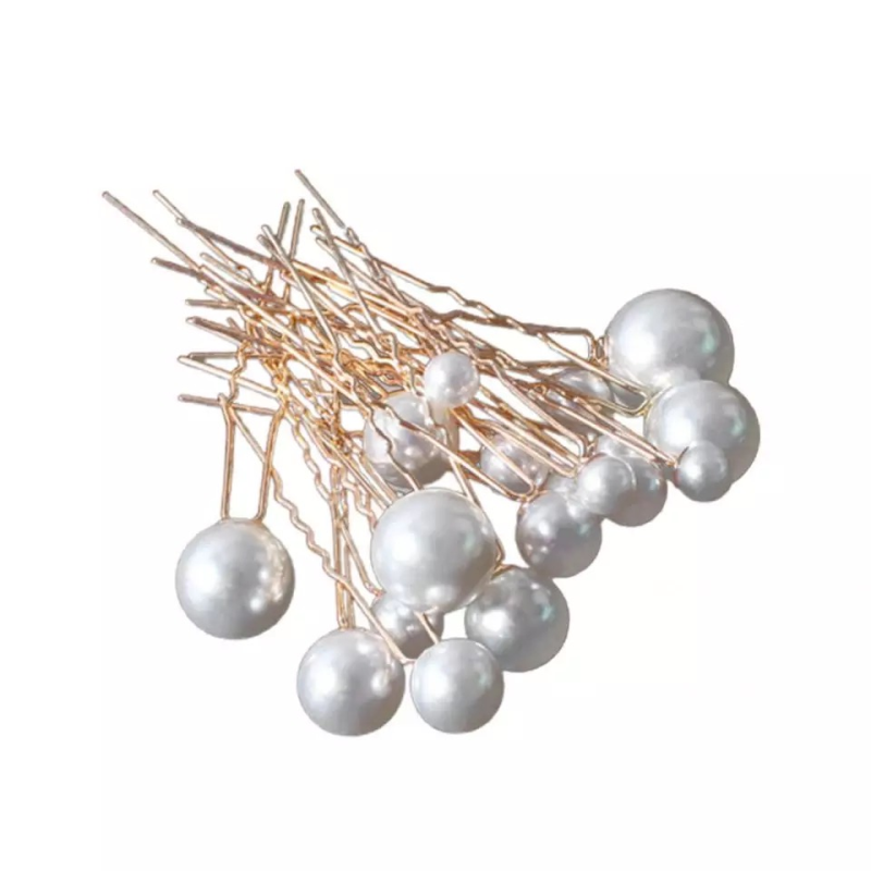 Large Ivory Pearl Hair Pin Collection
