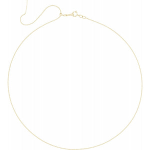 Jean Joaillerie Minimalist 1mm Bead Chain Threader Necklace In 14K Yellow Gold-Filled