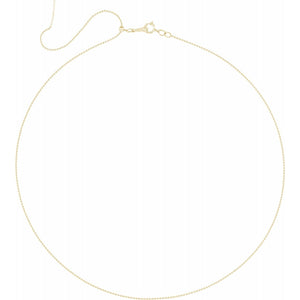 Jean Joaillerie Minimalist 1mm Bead Chain Threader Necklace In 14K White Gold