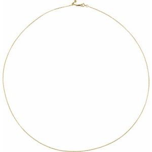 Jean Joaillerie Minimalist 1mm Rolo Chain Threader Necklace In 14K Yellow Gold