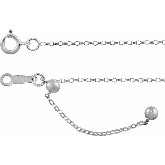 Jean Joaillerie Minimalist 1mm Rolo Chain Threader Necklace In Sterling Silver