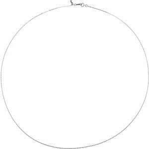 Jean Joaillerie Minimalist 1mm Rolo Chain Threader Necklace In 14K Yellow Gold-Filled