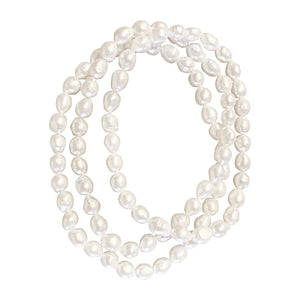 Antibes Set Of 3 Stretch Baroque Pearl Bracelets